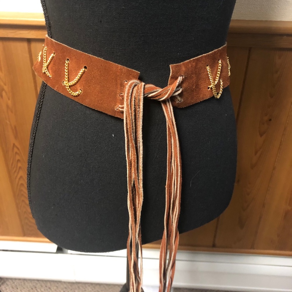 Vintage suede belt